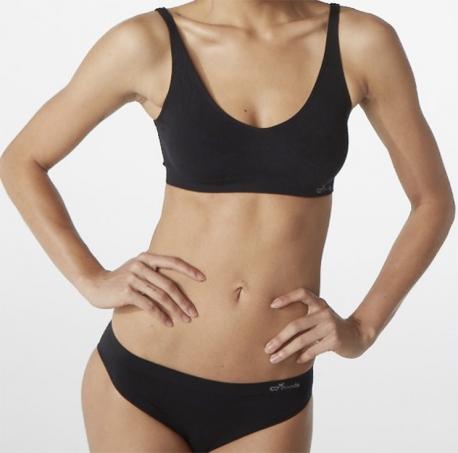 Boody - BH i Bambu Ovadderad Svart, M