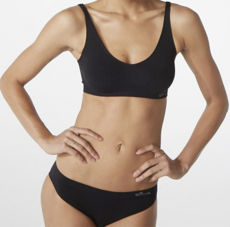 Boody - BH i Bambu Ovadderad Svart, XS
