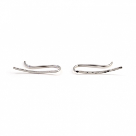 MNOP Jewelry - rhngen Ear Climber i tervunnet Silver