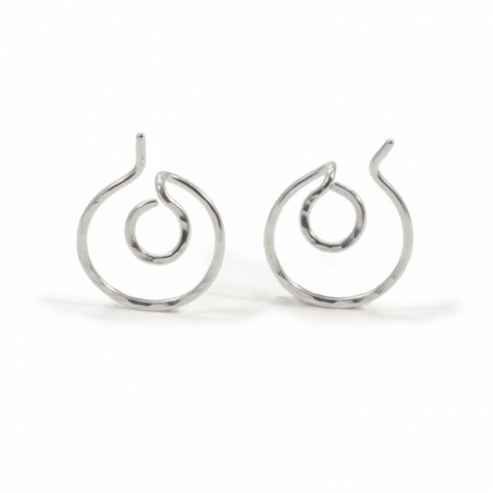 MNOP Jewelry - Örhängen Ear Jacket Cirkel i Återvunnet Silver