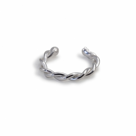 MNOP Jewelry - rhnge Ear Cuff Tvinnad i tervunnet Silver