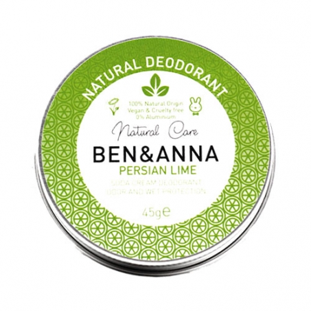 Ben & Anna - Natural Soda Deodorant i Metallburk, Persian Lime