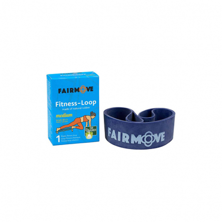 Fairmove - Fairtrade Fitness-Loop i Naturgummi Medium, Bl