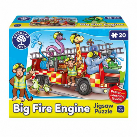 Orchard Toys - Pussel i tervunnet Papper Big Fire Engine