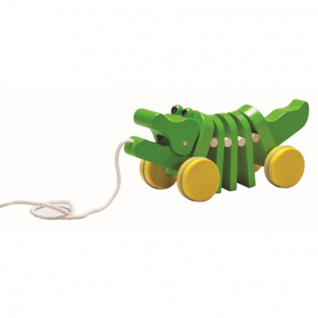 PlanToys - Dragleksak Dansande Alligator Grn i gruppen Barn / Leksaker hos Rekoshoppen.se (711059)