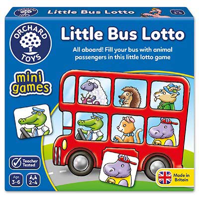 rchard Toys - Spel i tervunnet Papper Little Bus Lotto