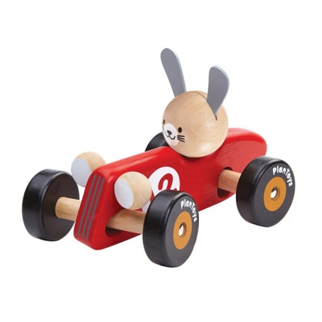 PlanToys Racerbil i Tr Rabbit Racing Car