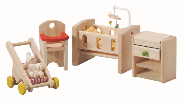 PlanToys - Dockskpsmbler Barnkammare, Nursery