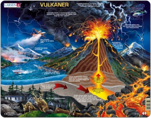 Larsen - Rampussel Vulkaner 70 Bitar