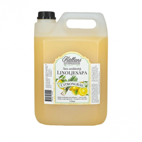 Kllans Naturprodukter - Smlndsk Linoljespa Citrongrs 5 L