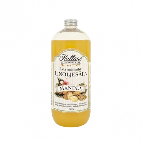 Källans Naturprodukter - Småländsk Linoljesåpa Mandel 1 L