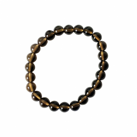 Andekvarts - Rökkvarts 8 mm Stenar, Armband