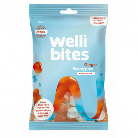 Wellibites Drops Ginger & Eucalyptus