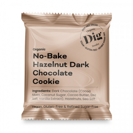 Get Raw & Dig - Organic No Bake Hazelnut Dark Chocolate Cookie