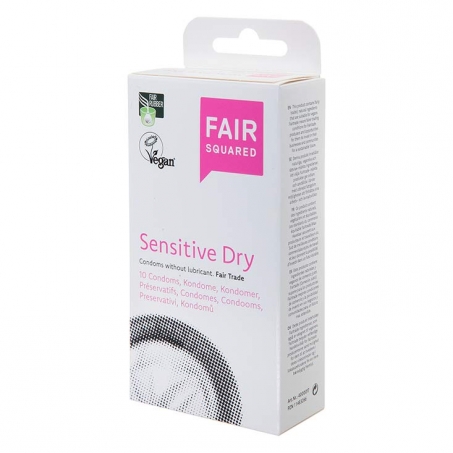 Fair Squared - Kondomer i Naturlatex 10 st, Sensitive Dry