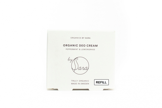 Organics by Sara - Organic Deo Cream Peppermint & Lemongrass, Refi