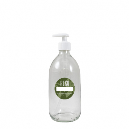 Reko - Pumpflaska i Klart Glas 500 ml, Vi Pump