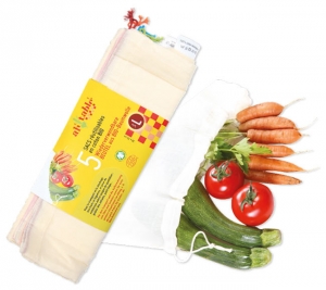 Ah! Table! - Tygpåse i Ekologisk Bomull L 5-Pack