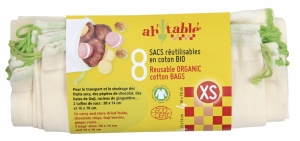 Ah! Table! - Tygpåse i Ekologisk Bomull XS 8 Mix