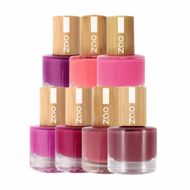 Zao Organic Makeup - Nagellack, Mörkrosa Nyanser
