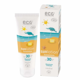 Eco Cosmetics - Sollotion Neutral SPF 30 med Aloevera och Granatäpple, 125 ml