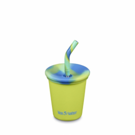 Klean Kanteen - Kids Cup med Sugrör & Silikonlock, Juicy Pear