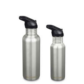 Klean Kanteen - Classic w/Flip Seal Sport Cap, Brushed Stainless
