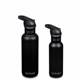 Klean Kanteen - Classic w/Flip Seal Sport Cap, Blac