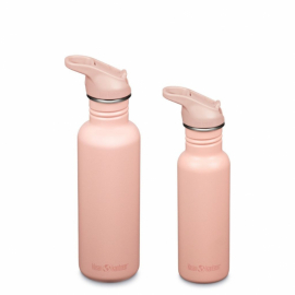  Klean Kanteen - Classic w/Flip Seal Sport Cap, Peach Parfait
