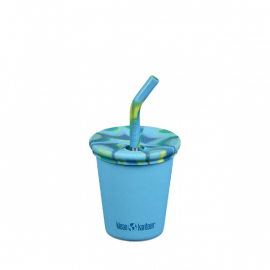 Klean Kanteen - Kid Cup med Sugrör & Silikonlock, Hawaiian Ocean