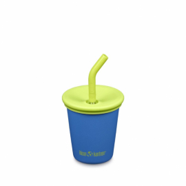 Klean Kanteen - Kids Cup med Sugrör & Silikonlock, Super Sonic