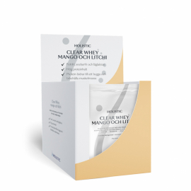  Holistic - Clear Whey vassleproteinisolat mango och litchi, 25 gr x 10 st