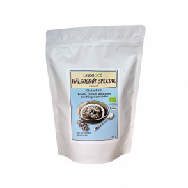 Förpackning med ekologisk Hälsogröt Special utan russin från Lindroos