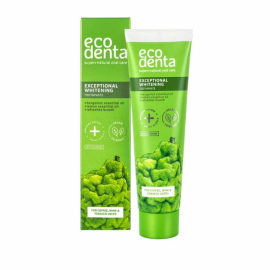 EcoDenta - Naturlig Tandkräm, Exceptional Whitening, Bergamot