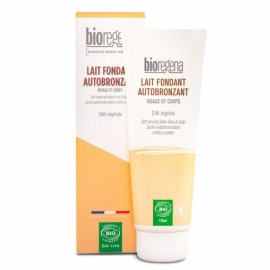 Brun-utan-sol lotion i tub