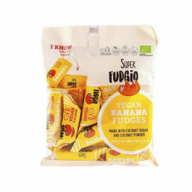 Oöppnad påse med fudge i varmt ljus