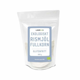 Lindroos - Rismjöl Fullkorn, EKO, 600g