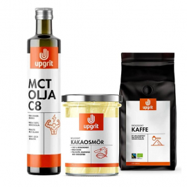 Upgrit - Bulletproof Coffee, Paket med Kaffe, MCT-Olja och Kakaosmör (värde 485:-)