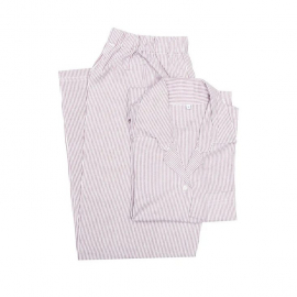 Classic Textiles - Pyjamasset 2-dels Runmarö, Mörkrosa/Vit