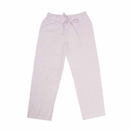 Classic Textiles - Pyjamasbyxor Runmarö, Mörkrosa/Vit