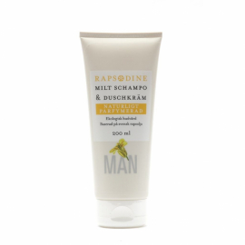 Milt schampo och duschkräm för män i tub