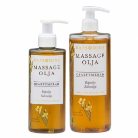 Oparfymerad massageolja med ekologisk rapsolja