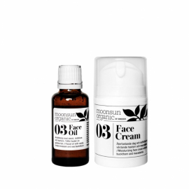 Hudvårdspaket med Face Cream & Face Oil från Moonsun Organic