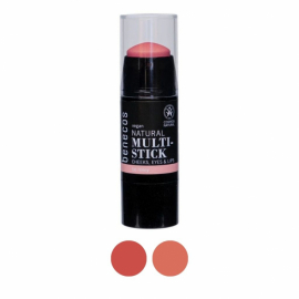 Makeup-stick i stiftförpackning med synlig färgnyans