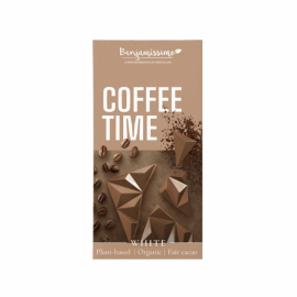 Vit vegansk choklad med kaffesmak 60 g