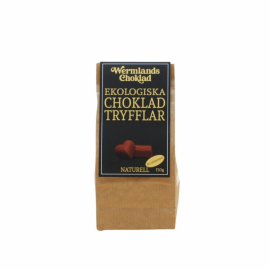 Förpackning med ekologisk naturell chokladtryffel