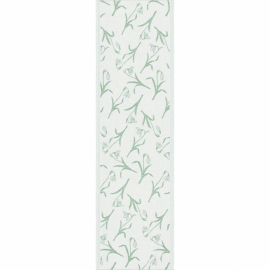 Ljus ekologisk löpare med snödroppar