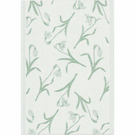 Handduk Snödroppe 35 x 50 cm med grönvita snödroppar