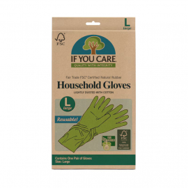 If You Care - Hushållshandskar i Naturgummi L