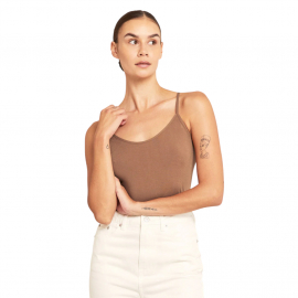 Boody - Linne med Smala Axelband i Bambu Dam, Ljusbrun